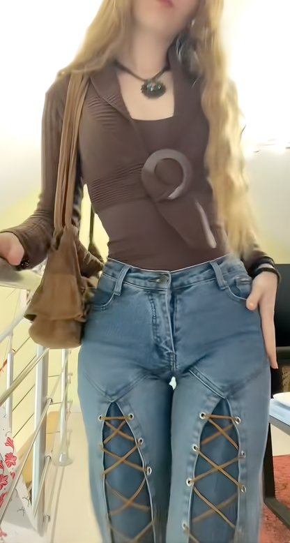 Vintage Flare-Leg Jeans