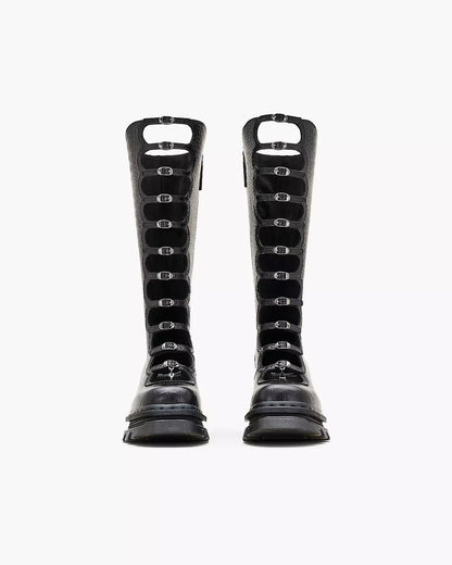 Leather Platform Boots