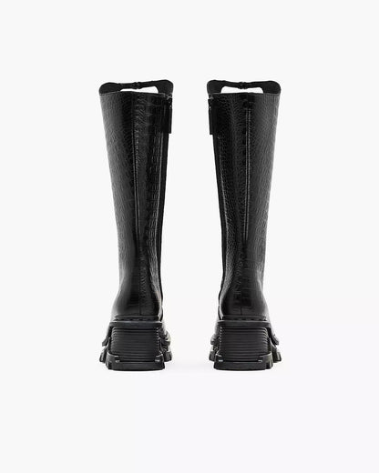 Leather Platform Boots